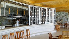 FlexiGlide sliding shutter on a bar partially open