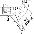 detail of sliding folding shutter layout drawing