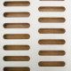 closeup of vision air curtain material with oblong holes or slats