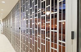FlexiGlide Vision Guard sliding folding shutter